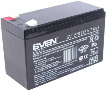 Аккумулятор для слаботочных систем SVEN SV7-12 (12V,7Ah)