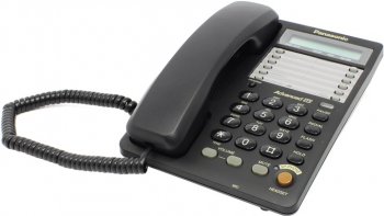 Стационарный телефон Panasonic KX-TS2365/T2365RUB <Black> (спикерфон, дисплей)