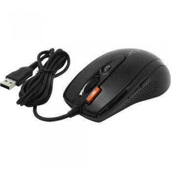 Мышь A4Tech Game Laser Mouse <XL-750BK-Black> (3600dpi) (RTL) USB 7btn+Roll