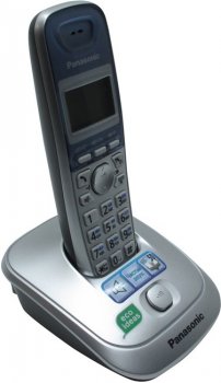 Радиотелефон Panasonic KX-TG2511RUS <Silver-Blue> (трубка с ЖК диспл., DECT)