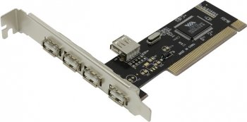 Контроллер Orient DC-602 (OEM) PCI, USB 2.0, 4 port-ext, 1 port-int