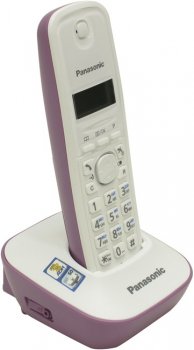 Радиотелефон Panasonic KX-TG1611RUF <White-Lilac> (трубка с ЖК диспл.,DECT)