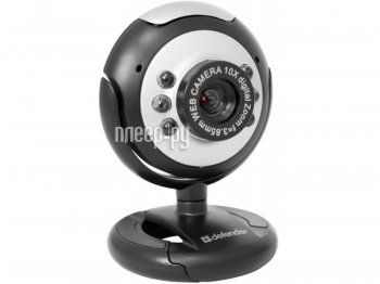 Веб-камера Defender C-110 (USB2.0, 640x480, микрофон, подсветка) <63110>