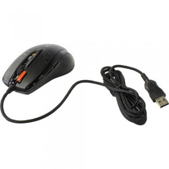 Мышь A4Tech V-Track Gaming Mouse <F5 Black> (RTL) USB 7btn+Roll