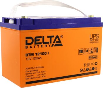 Аккумулятор для ИБП ная батарея Delta DTM 12100 I (12V, 100Ah, LCD)