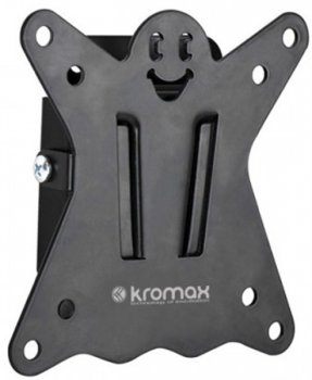 Кронштейн Kromax CASPER-100 black, для LED/LCD ТВ 10"-26", 0 ст свободы, 21 мм, max VESA 100x100 мм, водяной уровень, max 15 кг