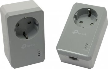 Адаптер Powerline (HomePlug) TP-LINK <TL-PA4010PKIT> AV600 Nano Adapter Kit (2 адаптера,1UTP 100Mbps, 600Mbps)