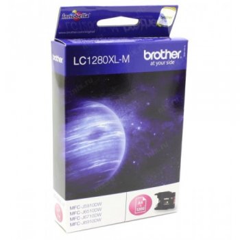 Картридж Brother LC1280XLM пурпурный повыш.емк. для MFC-J6510DW, MFC-J69010DW