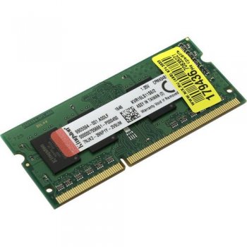 Оперативная память для ноутбуков Kingston ValueRAM <KVR16LS11S6/2> DDR-III SODIMM 2Gb <PC3-12800> CL11 (for NoteBook)