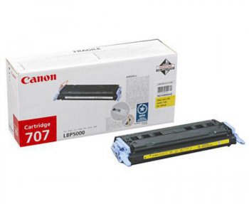 Картридж Canon 707Y 9421A004 желтый для LBP-5000/5100 (2000стр.)