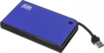 Внешний бокс AgeStar <3UB2A14-Blue>(2.5" SATA HDD, USB3.0)