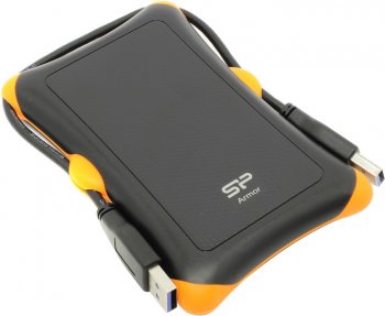 Внешний жесткий диск Silicon Power <SP020TBPHDA30S3K> Armor A30 Black-Yellow USB3.0 Portable 2.5" HDD 2Tb EXT (RTL)