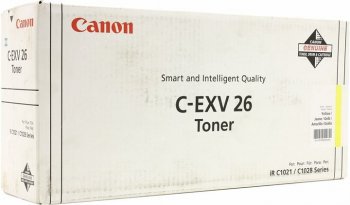Картридж Canon C-EXV26Y для iRC 1021i. Жёлтый. 6000 страниц.