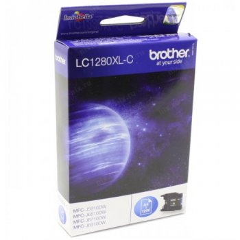 Картридж Brother LC1280XLC голубой повыш.емк. для MFC-J6510DW, MFC-J69010DW