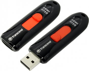 Накопитель USB Transcend <TS64GJF590K> JetFlash 590 USB2.0 Flash Drive 64Gb (RTL)