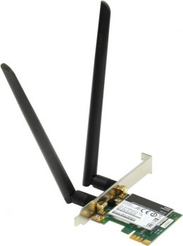 Адаптер беспроводной связи D-Link <DWA-582> Wireless AC1200 Dual Band PCI-Ex1 Adapter (802.11a/b/g/n, 866Mbps, 2x4.5dBi)