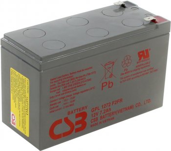 Аккумулятор для ИБП CSB GPL 1272 F2FR (12V, 7.2Ah)