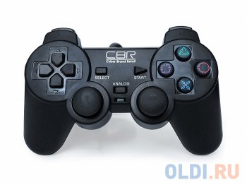 Геймпад CBR CBG 950 для PC\PS2\PS3, проводной, 2 вибро мотора, 12 кнопок, USB