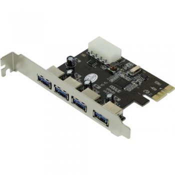 Контроллер Orient VA-3U4PE (OEM) PCI-Ex1, USB3.0, 4 port-ext