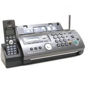*Факсимильный аппарат Panasonic KX-FC228RUT <Gray> (A4, обыч. бумага, факс, трубка с ЖК диспл., DECT, А/Отв) (б/у)