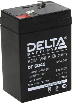 Аккумулятор для слаботочных систем Delta DT 6045 (6V, 4.5Ah)