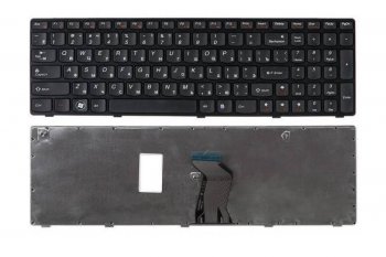 Клавиатура 25-012436 для ноутбука Lenovo IdeaPad Z560, Z560A, Z565A, G570, G570A, G570AH, G570G, G570GL, G575, G575A, G575G, G770, G780, черная, гор.