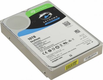 Жесткий диск 10 Тб SATA 6Гб/s Seagate SkyHawk Surveillance <ST10000VX0004> 3.5" 7200rpm 256Mb