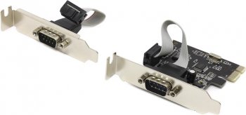Контроллер Espada <PCIe2SLWCH> (OEM) PCI-Ex1, 2xCOM9M, LowProfile