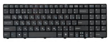Клавиатура S1N-3ERU241-P92 для MSI CR640, CX640, CX640D, CR643, A6400, A6405, cx640mx, cx640dx, ms-16y1 Black, black frame, гор. Enter