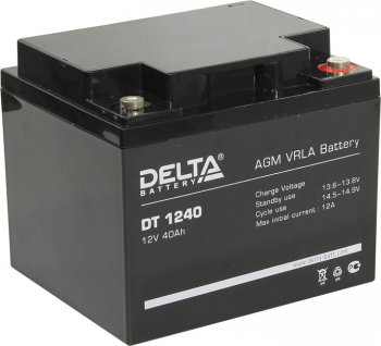 Аккумулятор для слаботочных систем Delta DT 1240 (12V, 40Ah)