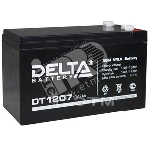 Аккумулятор для DT 1207 DELTA (12V, 7А/час)
