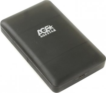 Внешний бокс AgeStar <31UBCP3C-Black>(2.5" SATA HDD, USB3.1)