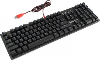 Клавиатура A4 Bloody B810R серый/черный USB Gamer LED