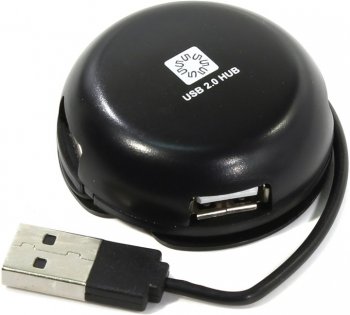 Концентратор USB 5bites <HB24-200BK> 4-port USB2.0 Hub
