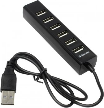 Концентратор USB Defender Quadro Swift <83203> 7-Port USB2.0 HUB