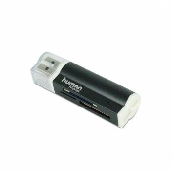 Картридер CBR <Lighter Black> USB 2.0 MMC/SDHC/microSDHC/MS(/Pro/Duo) Card Reader/Writer