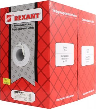 Кабель FTP 4 пары кат.5e <бухта 305м> Rexant <01-0143>