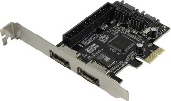 Контроллер Espada < PCIE005 > (OEM) PCI-Ex1, SATA-II 300, 2port-int / UltraATA133 / 2eSATA