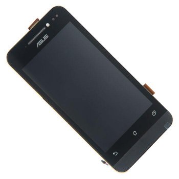 Дисплей в сборе A400CG с тачскрином и передней панелью для Asus ZenFone 4 A400CG черный, оригинал