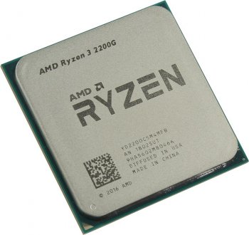 Процессор AMD Ryzen 3 2200G OEM <65W, 4C/4T, 3.5GHz, 6MB(L2+L3), AM4> RX Vega Graphics (YD2200C5M4MFB)