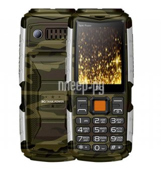 Мобильный телефон BQ BQ-2430 Tank Power Camouflage-Silver