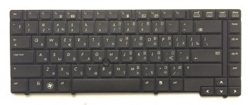 Клавиатура PK1307D2A06 для ноутбука HP EliteBook 8440P, 8440W, черная, гор. Enter