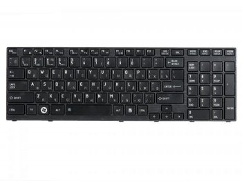 Клавиатура в сборе NSK-TQ1GC для ноутбука Toshiba Satellite A660, A660D, A665, A665D, Qosmio X770, P750, P755, черная с рамкой, гор. Enter