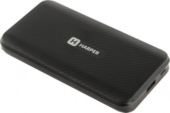 Портативный аккумулятор HARPER <PB-10011 Black> (2xUSB 2A, 10000mAh, Li-Pol)