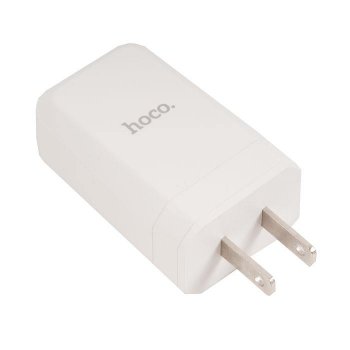 Зарядка USB-устройств HOCO C45 cool rotary 1xUSB-A, 5V, 2.4A, белый 6957531082200