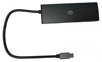 Концентратор USB USB-C Digma HUB-3U3.0С-UC-G 4порт. серый