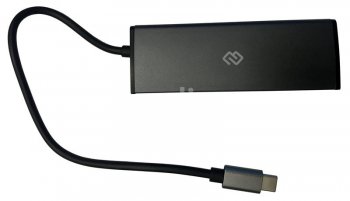 Концентратор USB USB-C Digma HUB-2U3.0СAU-UC-G 5порт. серый