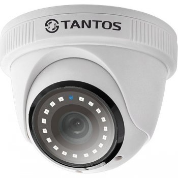 Камера видеонаблюдения Tantos TSc-E2HDf (2.8) внутренняя купольная мультиформатная 4 в1 «День/Ночь», 1/2.9" CMOS Sensor, разрешение 2 Mp, 2Мп объ