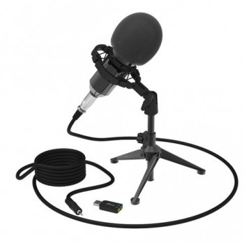 Микрофон Ritmix RDM-160 Black (проводной,всенаправленый)