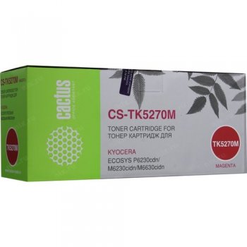 Картридж Cactus CS-TK5270M Magenta для Kyocera Ecosys P6230cdn/M6230cidn/M6630cidn